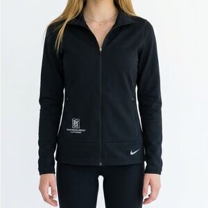 Nike Golf Jacket Black Fitted SZ SMALL TPC NEW